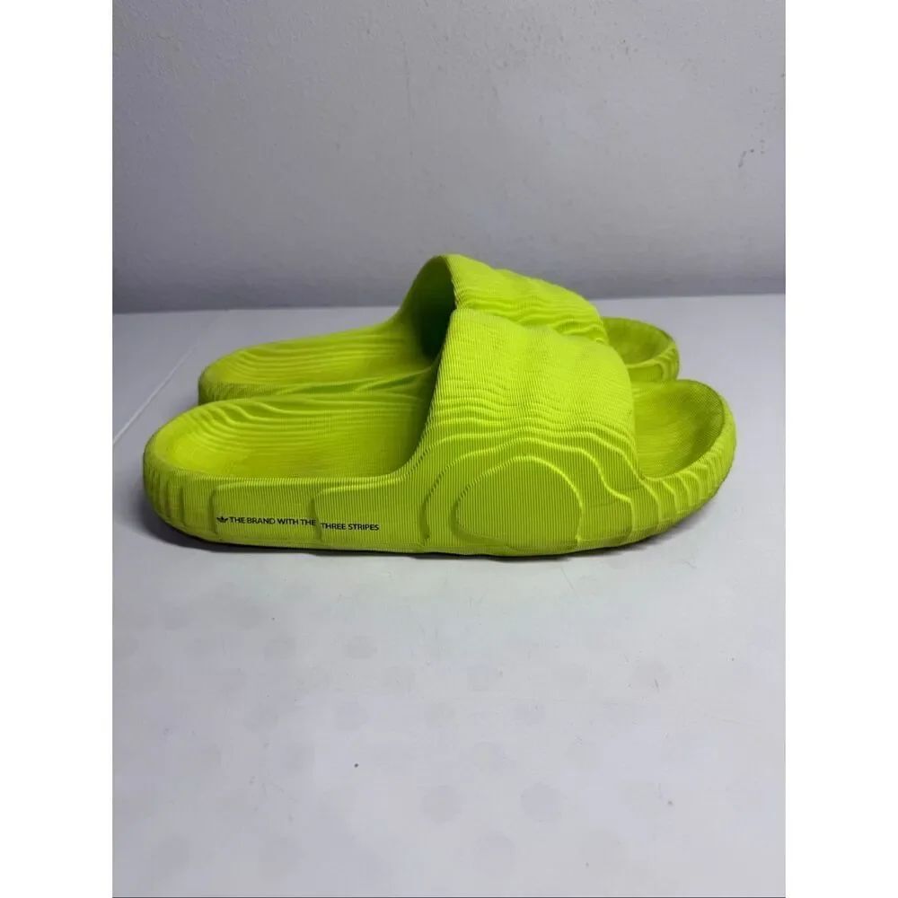 Adidas Adilette 22 Slides Solar Yellow Men’s Size 13UK/ 13,5 US Men’s See Notes